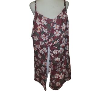 Amazon Plus Floral Swimsuit Maroon sz 5X